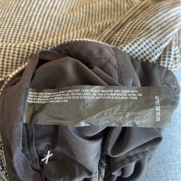 Theory Pants women's size 4 Slim Crop Trouser Houndstooth Plaid corporate Office - Picture 7 of 7